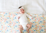 Copper Pearl Knitted Swaddle Blanket Nautical