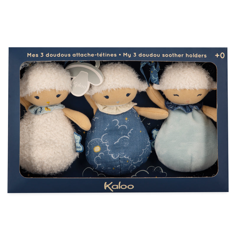 Kaloo My Sheep Doudou Soother Holders 3Pk