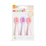 Munchkin Gentle Dip Multistage First Spoons Pink Purple 3Pk