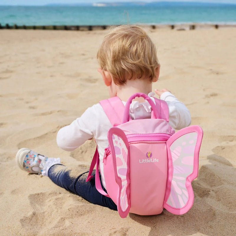 LittleLife Toddler Backpack With Rein Butterfly
