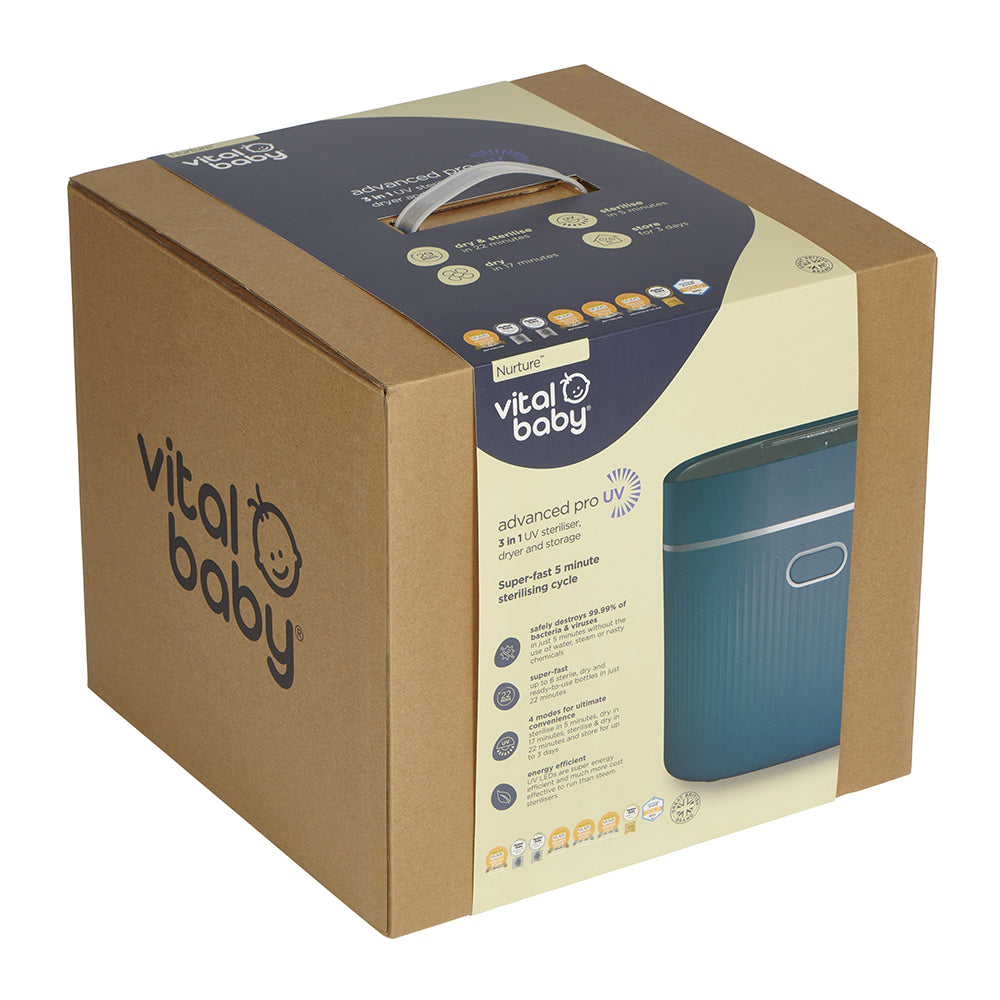 Vital Baby Nurture Advanced Pro UV Steriliser & Dryer Smoky Blue