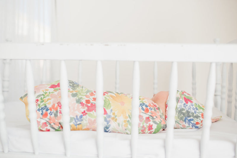 Copper Pearl Knitted Swaddle Blanket Lark
