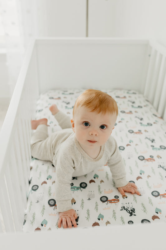 Copper Pearl Premium Elasticised Cot Sheet Jo