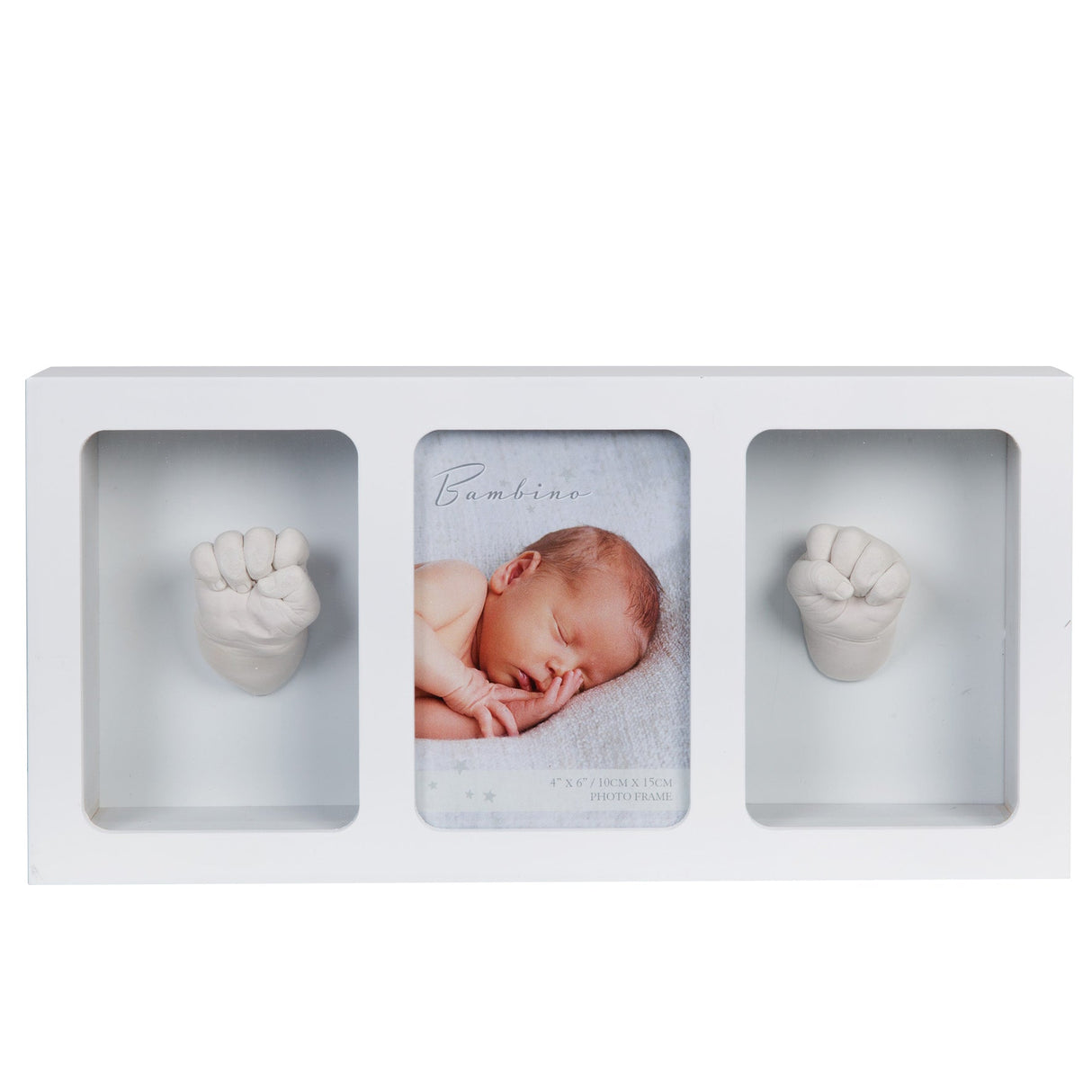 Bambino Triple Photo Frame & Casting Kit White