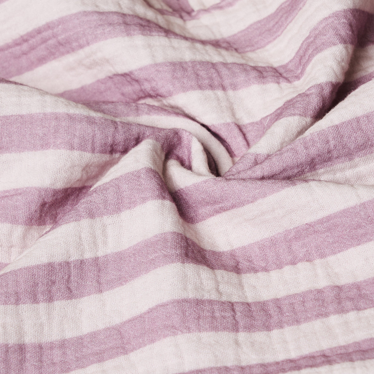 Obaby Muslin Swaddle Blanket - Berry Stripe