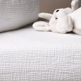 Obaby Muslin Fitted Sheet 100cm x 50cm - White