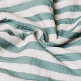 Obaby Muslin Fitted Sheet 120cm x 60cm - Ocean Stripe