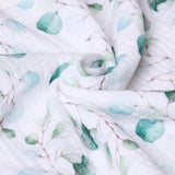 Obaby Muslin Fitted Sheet 140cm x 70cm - Eucalyptus