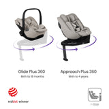 Silver Cross Breez Ultimate 360 Family Car Seat & Accessory Bundle - Champagne