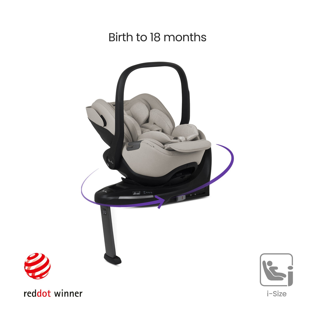 Silver Cross Breez Ultimate 360 Car Seat Bundle - Maple