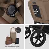 Silver Cross Breez Ultimate Cybex Cloud T & 360 Base Bundle - Maple