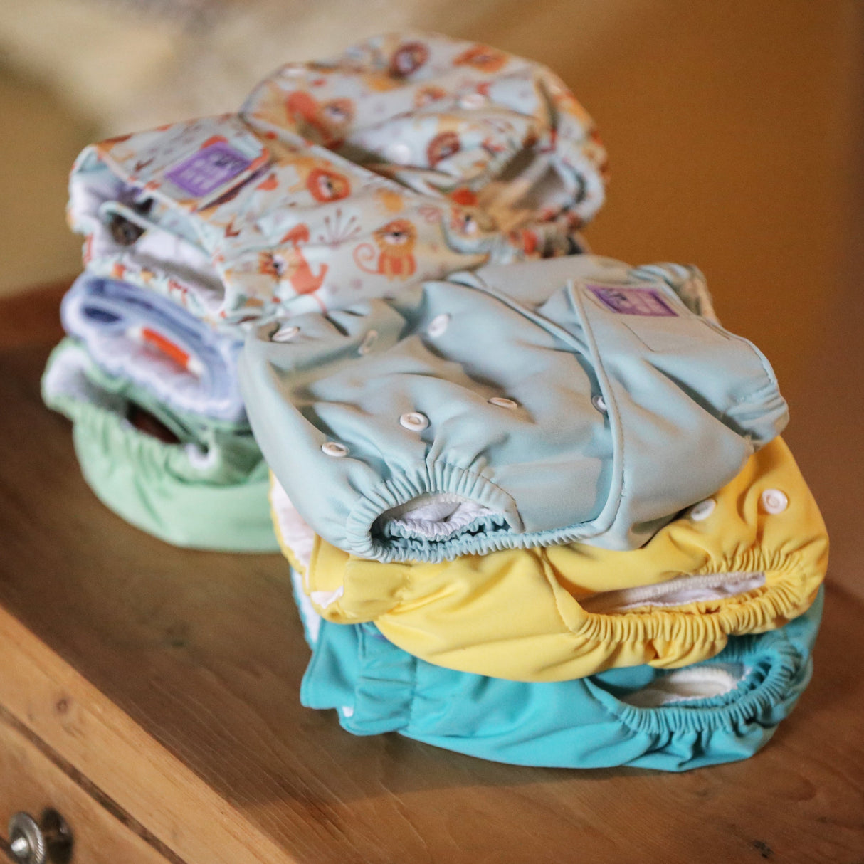 Revolutionary Reusable Nappy Bundle 5 Pack in Paintbox Pastels