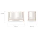 CuddleCo Clara Mini 2 Piece Nursery Furniture Set - Cashmere