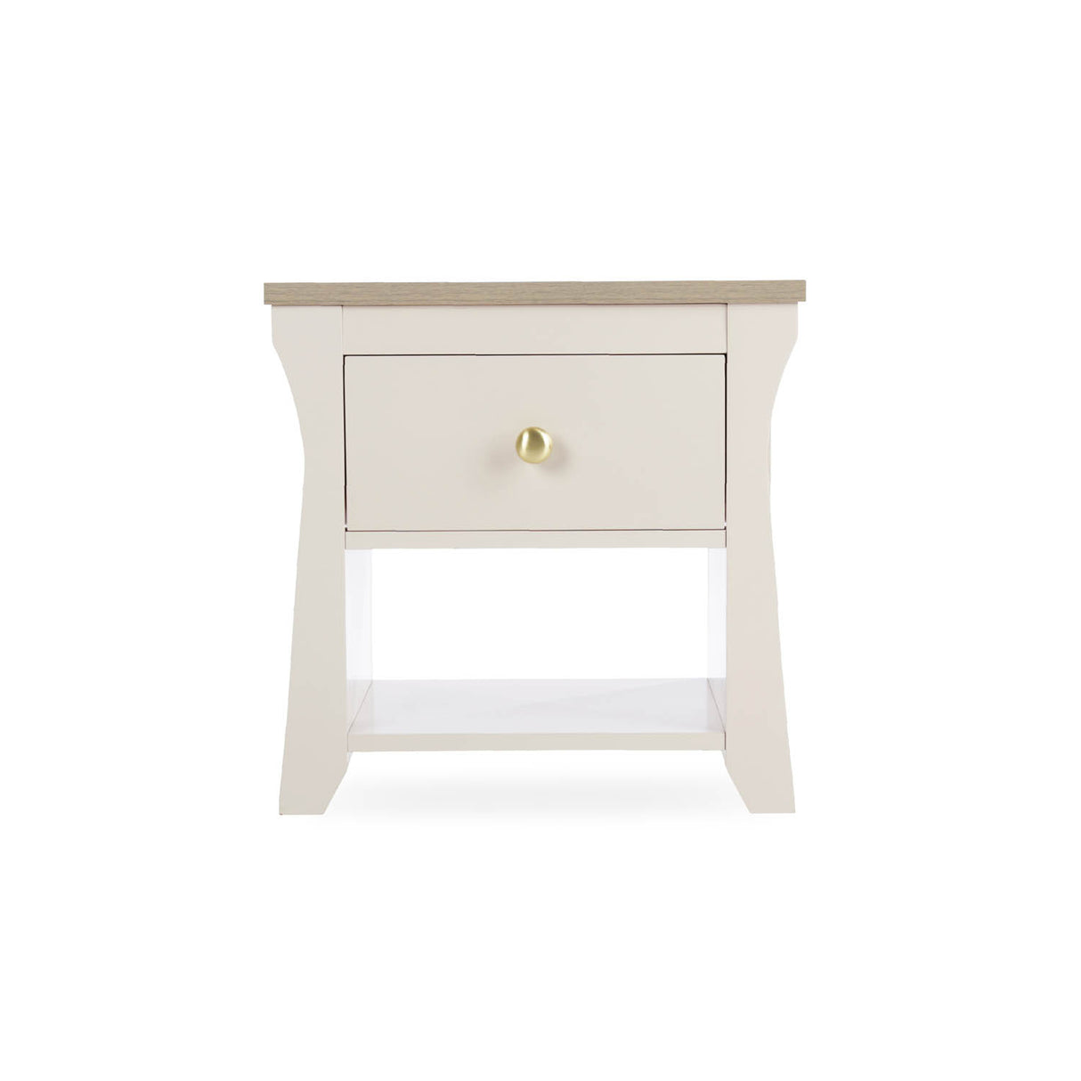 CuddleCo Clara Bedside Table - Cashmere and Ash