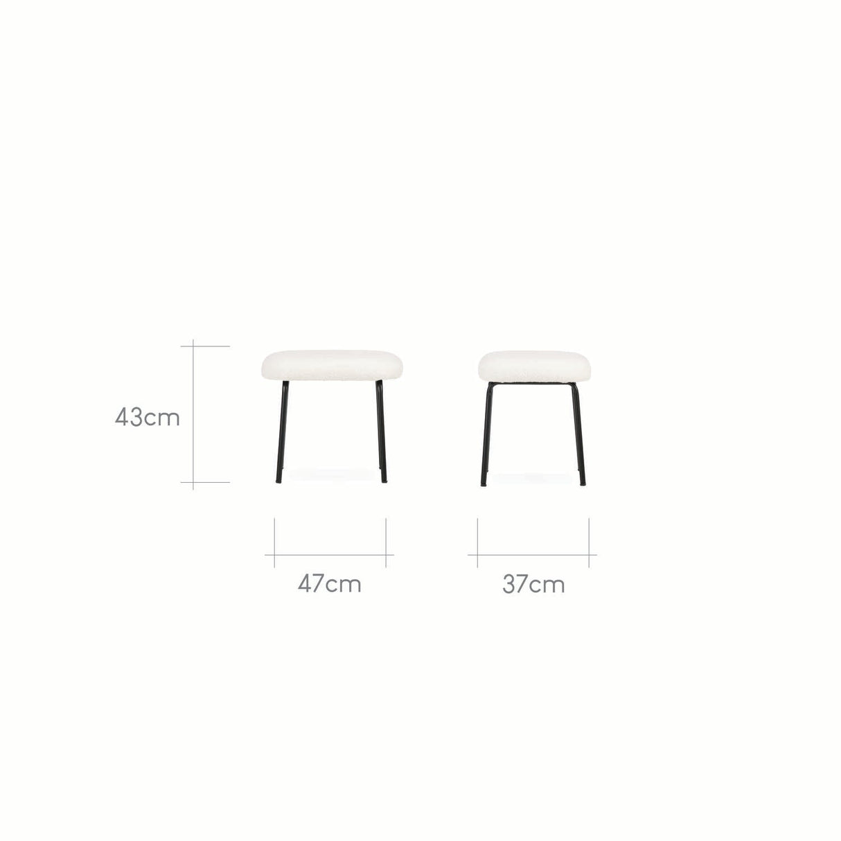 CuddleCo Marley Nursing Chair and Footstool - Teddy Off White