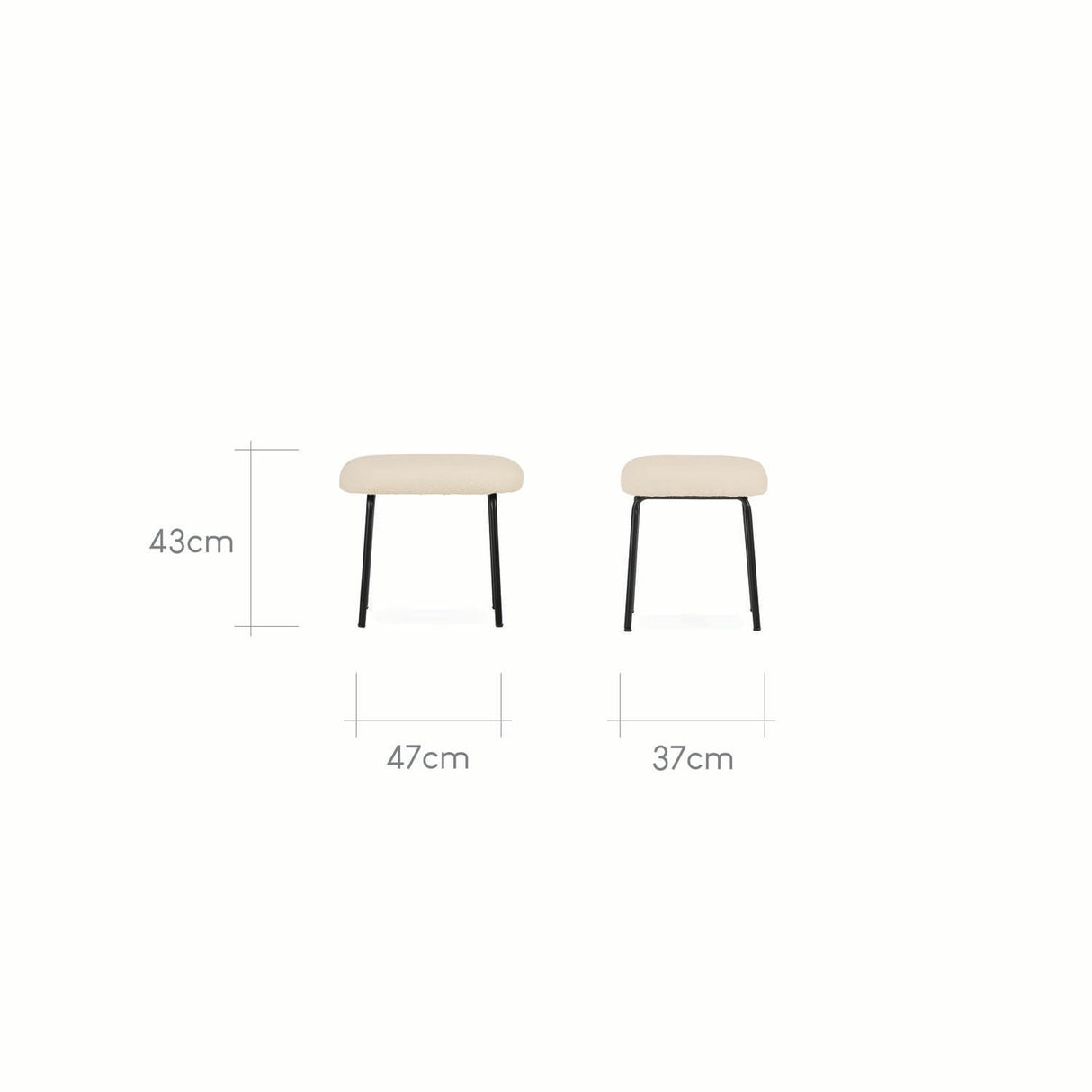 CuddleCo Marley Nursing Chair and Footstool - Teddy Light Beige