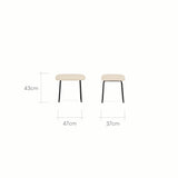 CuddleCo Marley Nursing Chair and Footstool - Teddy Light Beige