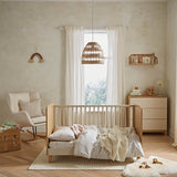CuddleCo Remi 2 Piece Nursery Furniture Set - Oak & Cashmere