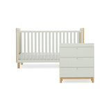 CuddleCo Remi 2 Piece Nursery Furniture Set - Oak & Green