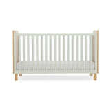 CuddleCo Remi Cot Bed - Oak & Green