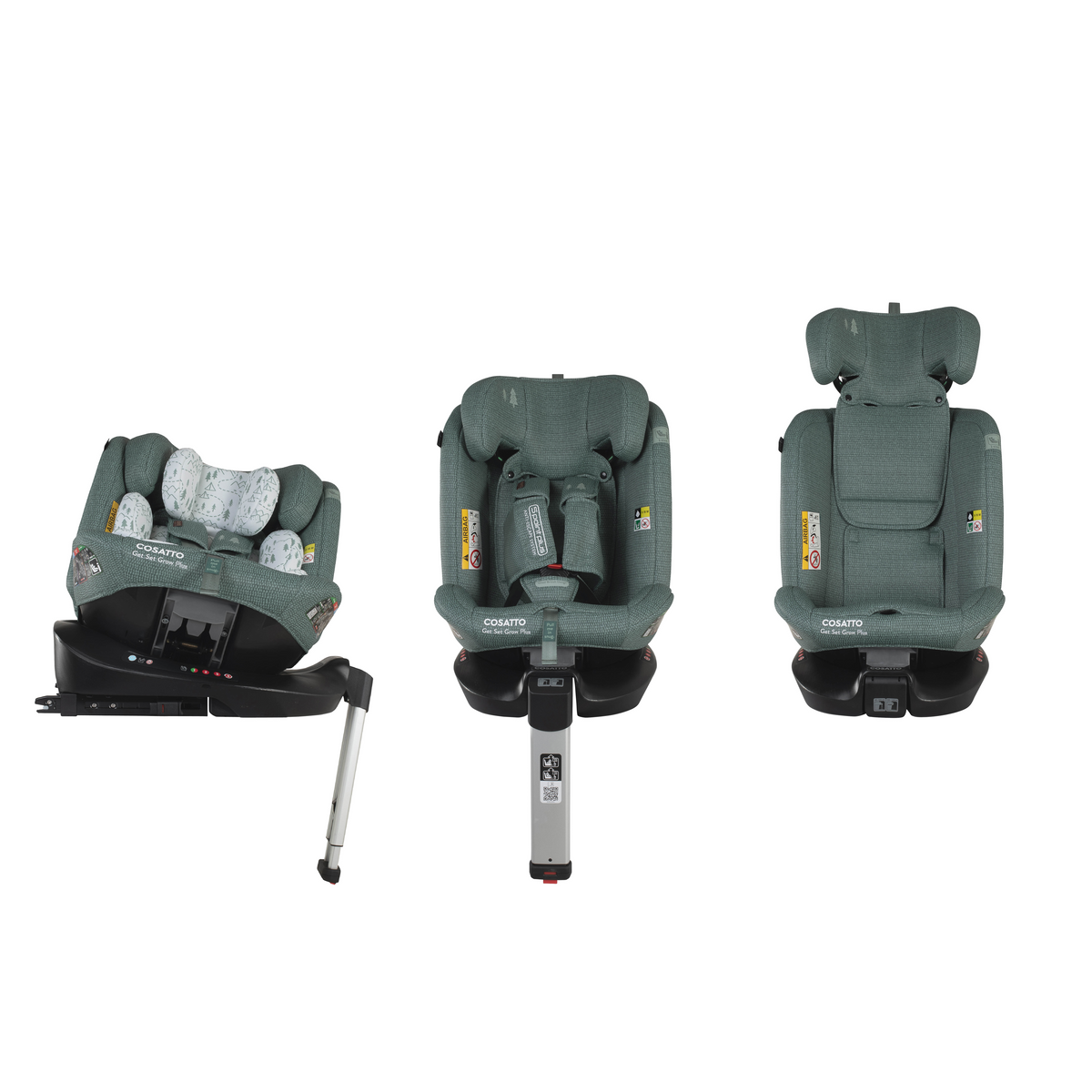 Cosatto Get Set Grow Plus i-Size 360 Car Seat - Tiny Treetops