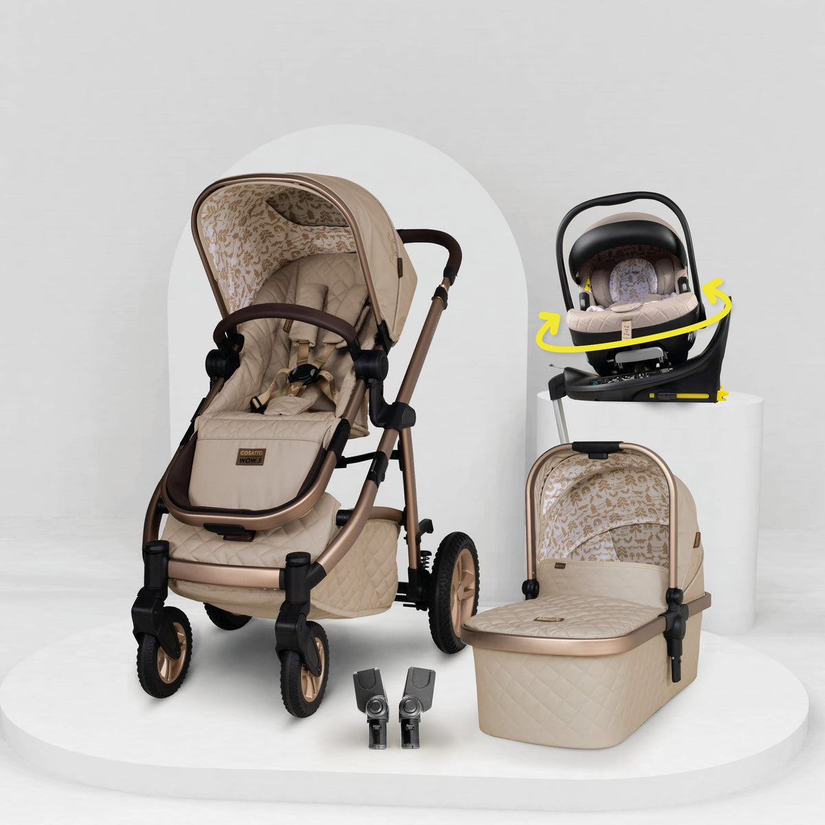Cosatto Wow 3 Rotate Bundle - Whisper