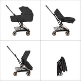 Cybex COYA Fold Cot Ultimate Travel System Bundle - Comfort Cozy Beige & Matt Black Frame