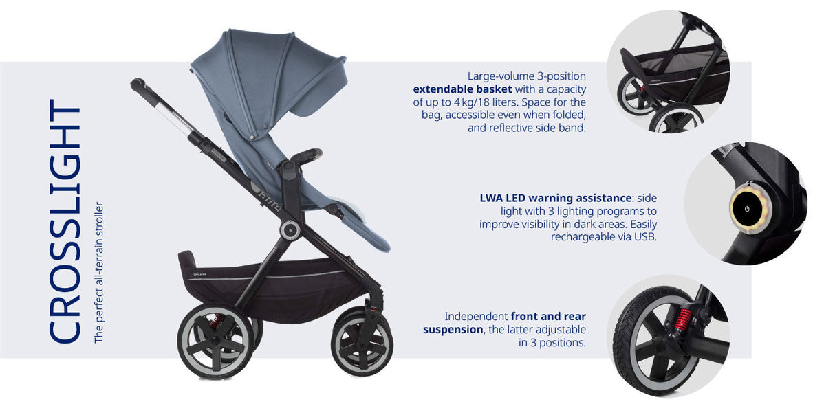 Jane Crosslight-3 Pushchair With Coordinating Accessories