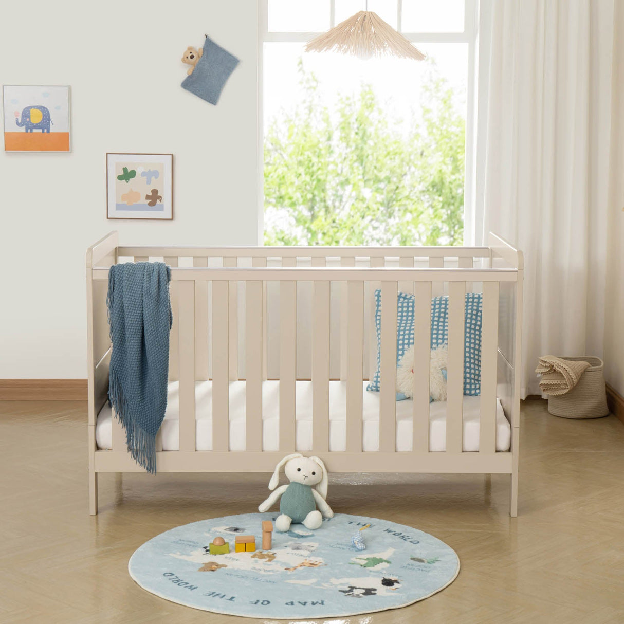 Babymore Caro Urban Cot Bed - Cashmere