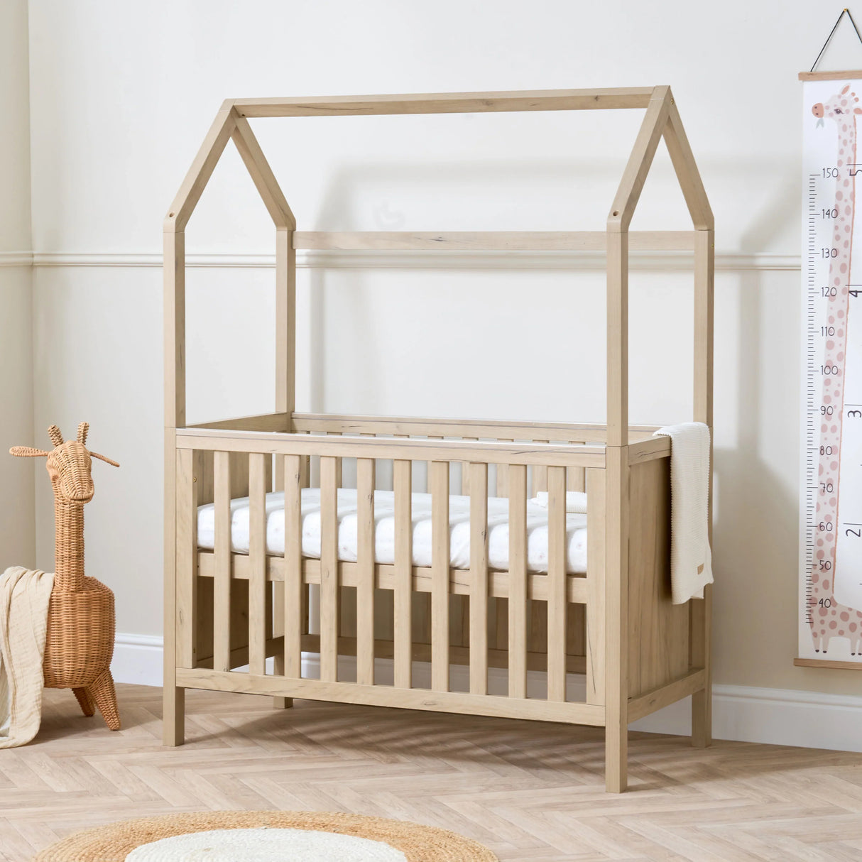 Tutti Bambini Casa 3 in 1 Cot Bed 120 x 60cm - Harvest Oak