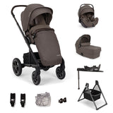 Nuna MIXX Next with ARRA Flex & Base Curv Travel System Bundle - Chestnut
