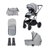 Babymore Chia Pram & Pushchair - Pearl Grey