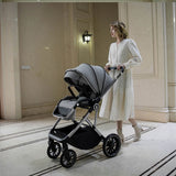 Babymore Chia Pram & Pushchair - Pearl Grey