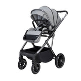 Babymore Chia Pram & Pushchair - Pearl Grey