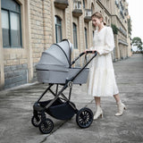 Babymore Chia Travel System + Coco Car Seat - Pearl Grey