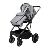 Babymore Chia Travel System + Coco Car Seat - Pearl Grey