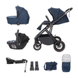 Babymore Chia Travel System + Coco Car Seat & Base - Midnight Blue