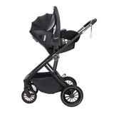 Babymore Chia Travel System + Pecan Car Seat & Base - Midnight Blue