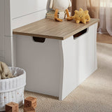 CuddleCo Clara Storage Box - White and Ash