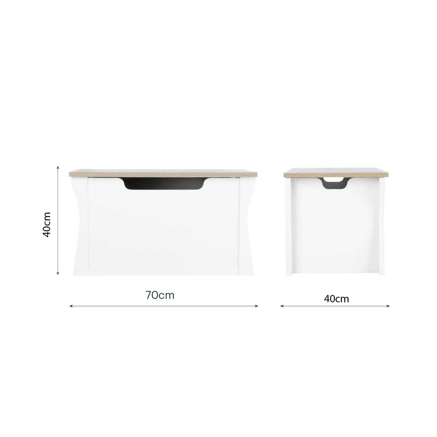 CuddleCo Clara Storage Box - White and Ash