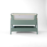 Tutti Bambini CoZee Air 2 Bedside Crib - Whitewash / Kelp