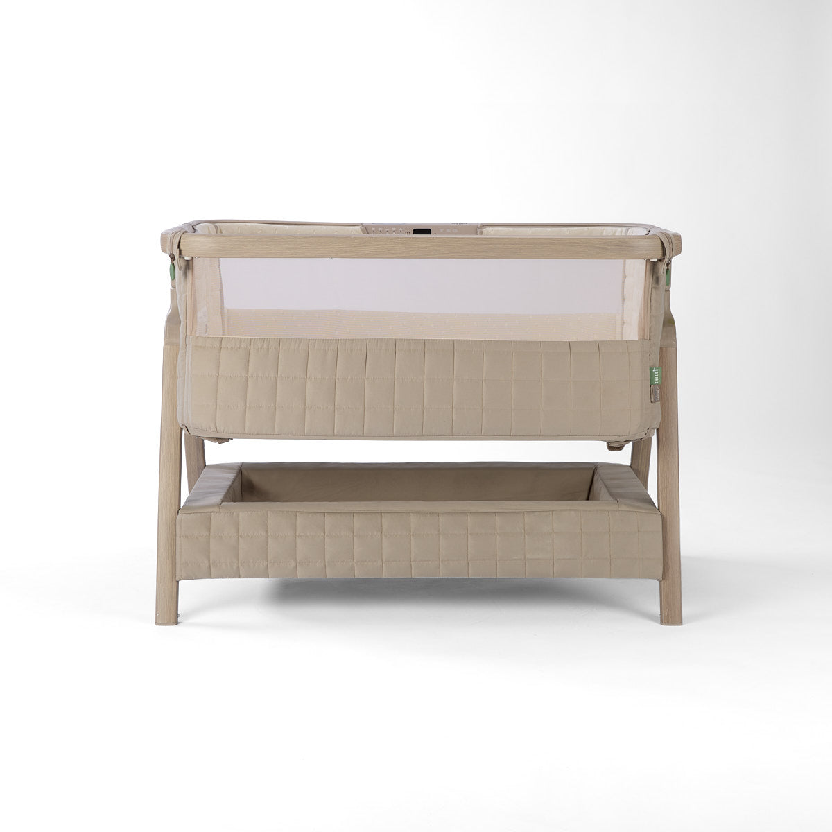 Tutti Bambini CoZee Sense Bedside Crib - Soft Walnut / Cocoa