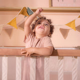 Tutti Bambini CoZee XL Bedside Crib & Cot - Scandinavian Walnut & Ecru