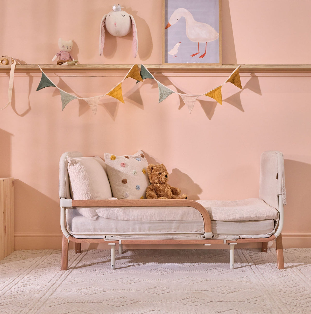 Tutti Bambini Cozee XL Junior Bed & Sofa Expansion Pack - Scandinavian Walnut & Ecru