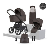 Silver Cross Cove 2 Ultimate Maxi-Cosi Pebble 360 Pro2 Car Seat Bundle - Chocolate