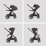Silver Cross Cove 2 Ultimate Maxi-Cosi Pebble 360 Pro2 Car Seat Bundle - Chocolate