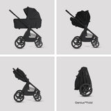 Silver Cross Cove 2 Ultimate Cybex Cloud T Car Seat Bundle - Onyx
