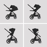 Silver Cross Cove 2 Ultimate Maxi-Cosi Pebble 360 Pro2 Car Seat Bundle - Onyx