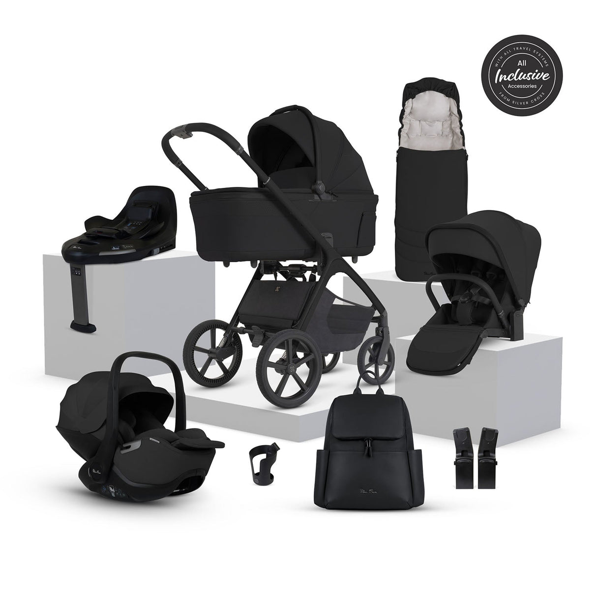 Silver Cross Cove 2 Ultimate 360 Car Seat Bundle - Onyx