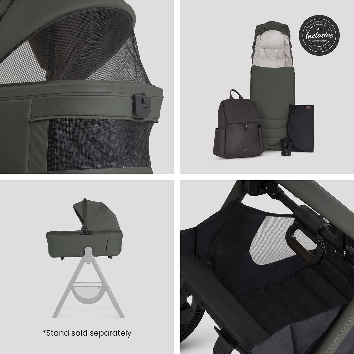 Silver Cross Cove 2 Ultimate 360 Family Car Seat Bundle - Pewter
